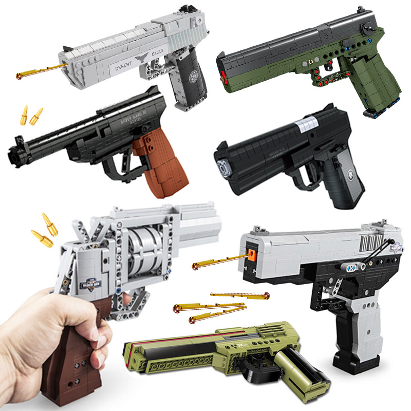 Model Kit Revolver - Military WW2 Desert Eagle Revolving Pistol