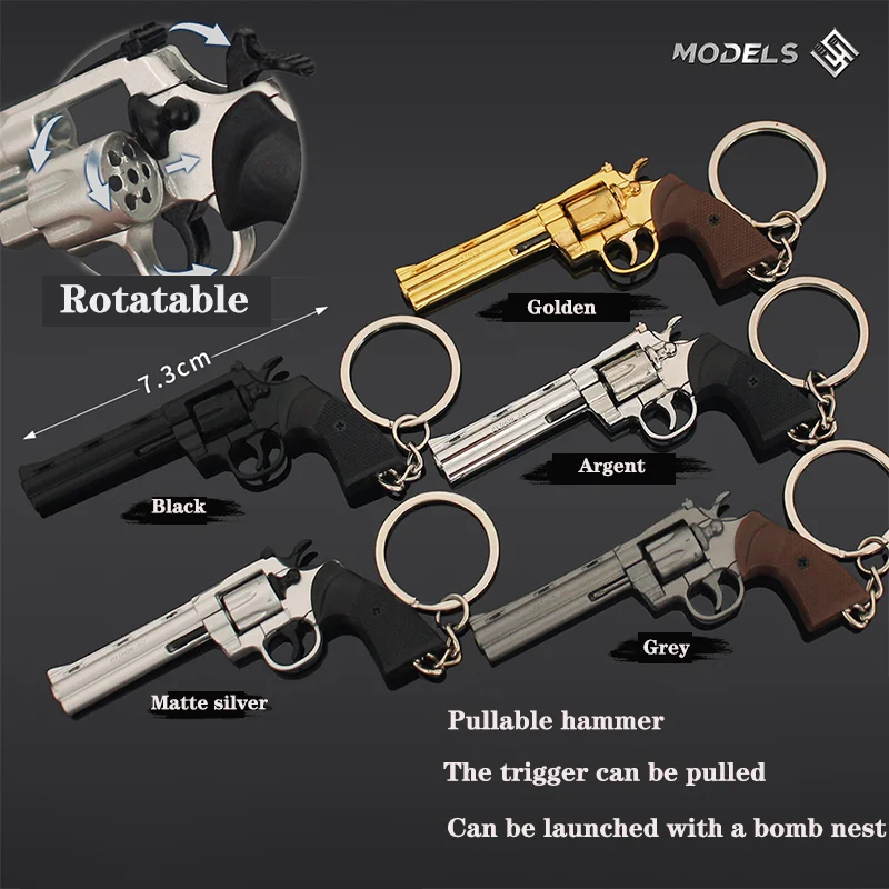 Model Kit Revolver - 7cm Detachable Colt 357 Revolver Metal