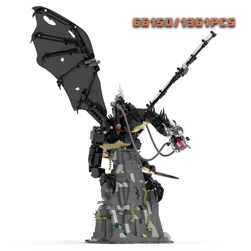 Model Kit Walmart - 1361pcs Witch King Fell Beast Building