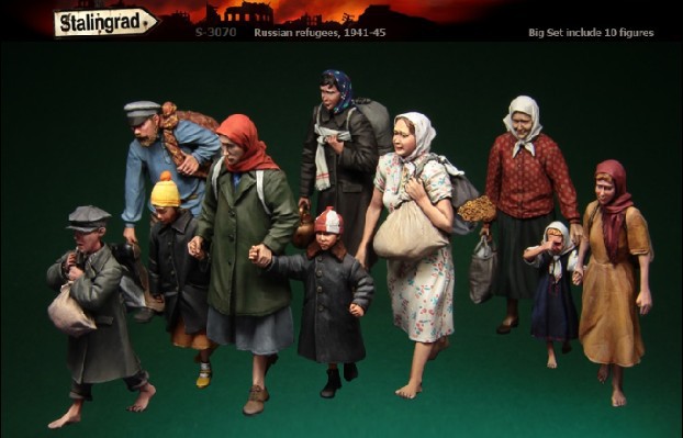 Model Kit Warhammer - 1/35 Model Kit Resin Kit Civilians