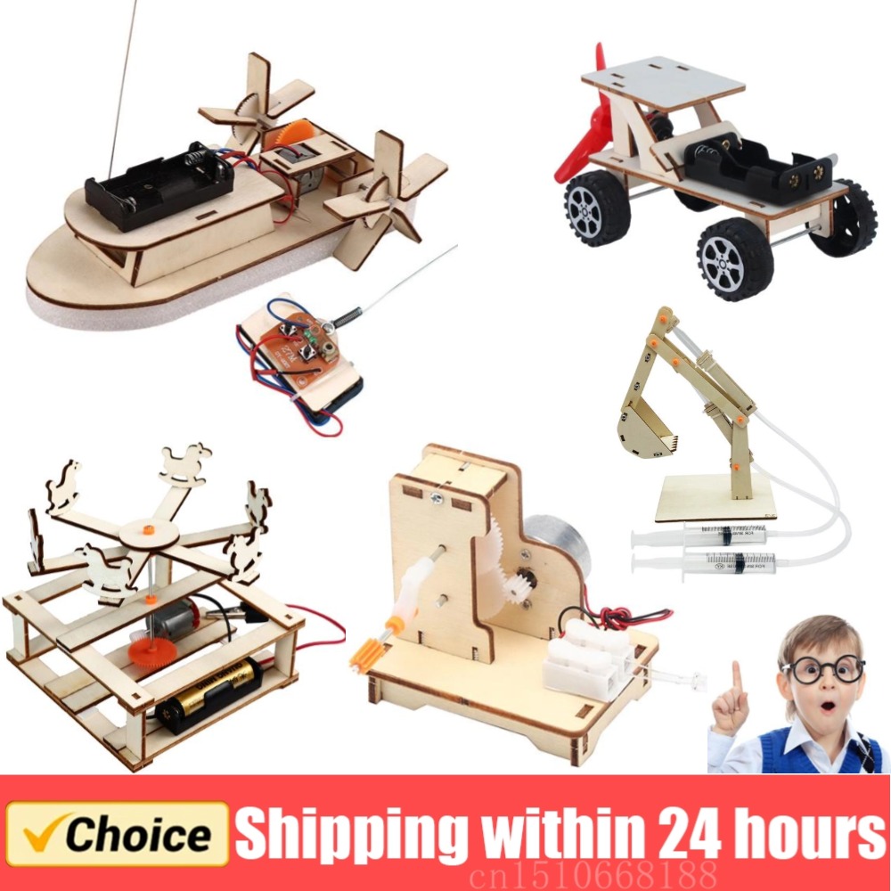 Model Kit Wood - DIY Boat Model Science Toys Kids