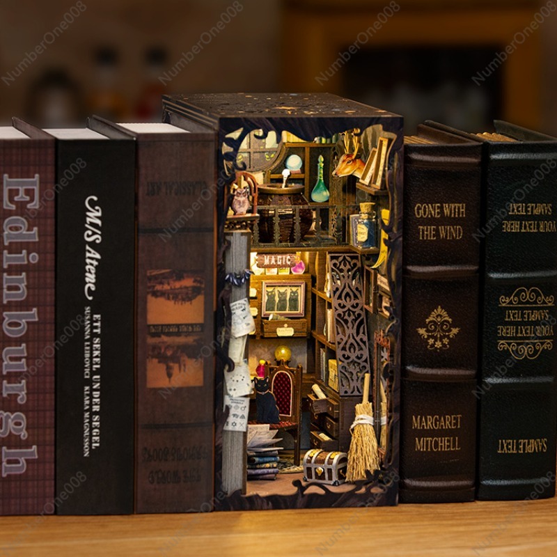 Wooden Bookstore Model DIY, 3D - Model Kit Wood ulasan dan harga
