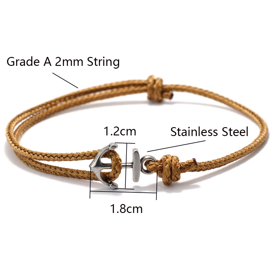 Simple Grade A 2mm Rope Bracel - Model Kit Quick ulasan dan harga