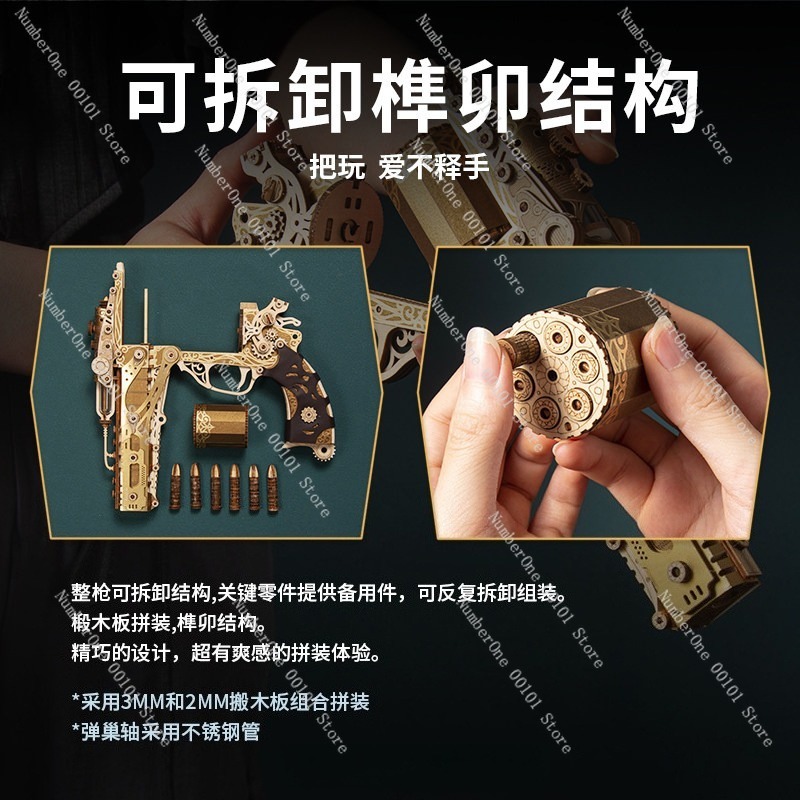 Creative Revolver Assembly Mod - Model Kit Revolver ulasan dan harga