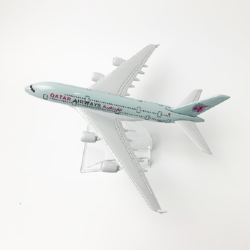 16cm 1/400 Scale Qatar Airways - Model Kit Plane ulasan dan harga