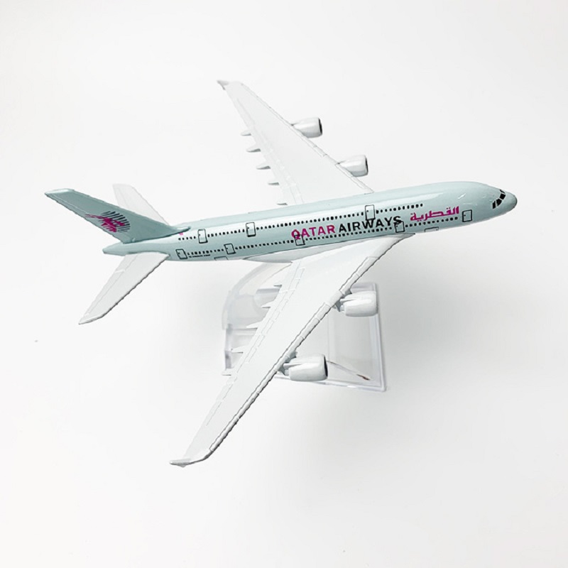 16cm 1/400 Scale Qatar Airways - Model Kit Plane ulasan dan harga