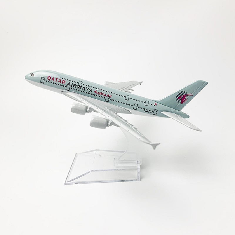 16cm 1/400 Scale Qatar Airways - Model Kit Plane ulasan dan harga
