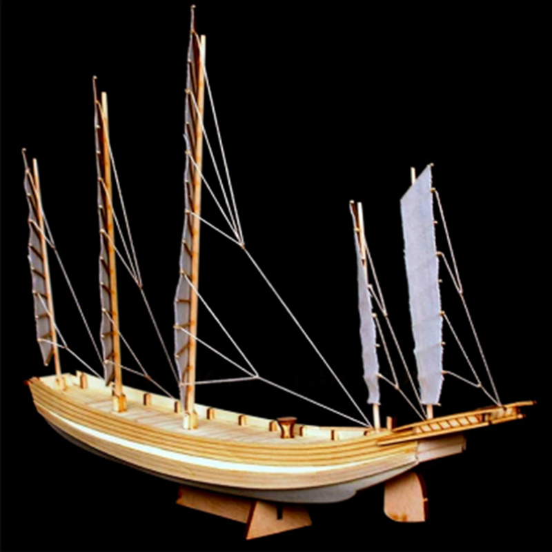 1pcs Chinese sand boat wooden  - Model Kit Yacht ulasan dan harga