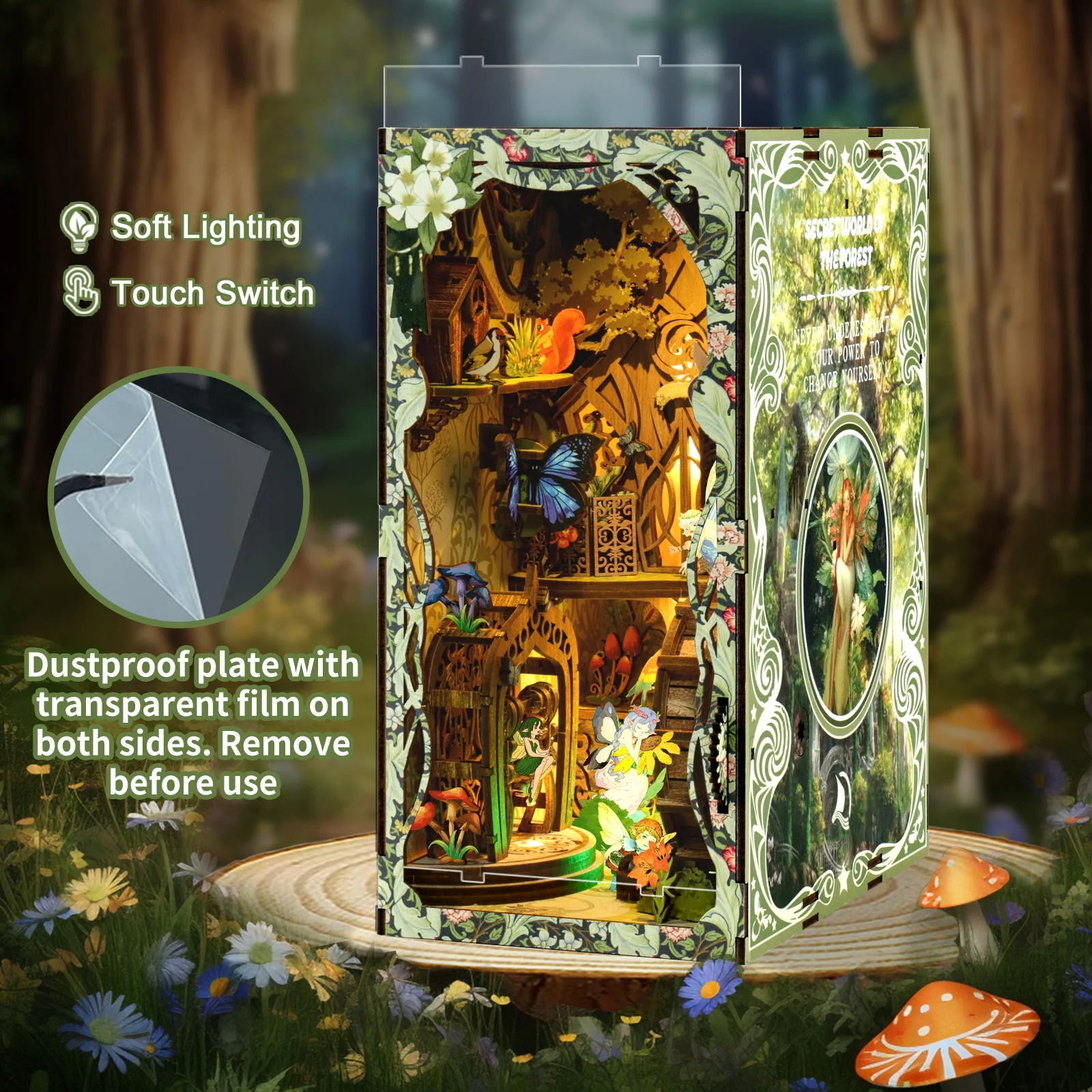 Cool DIY Book Nook Miniature H - Model Kit Wood ulasan dan harga