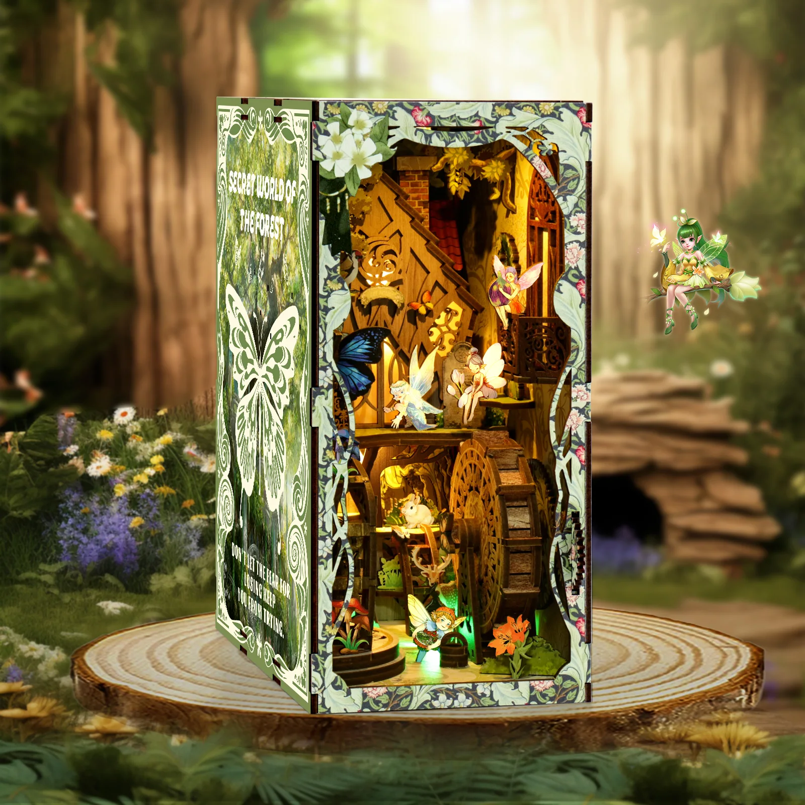 Cool DIY Book Nook Miniature H - Model Kit Wood ulasan dan harga