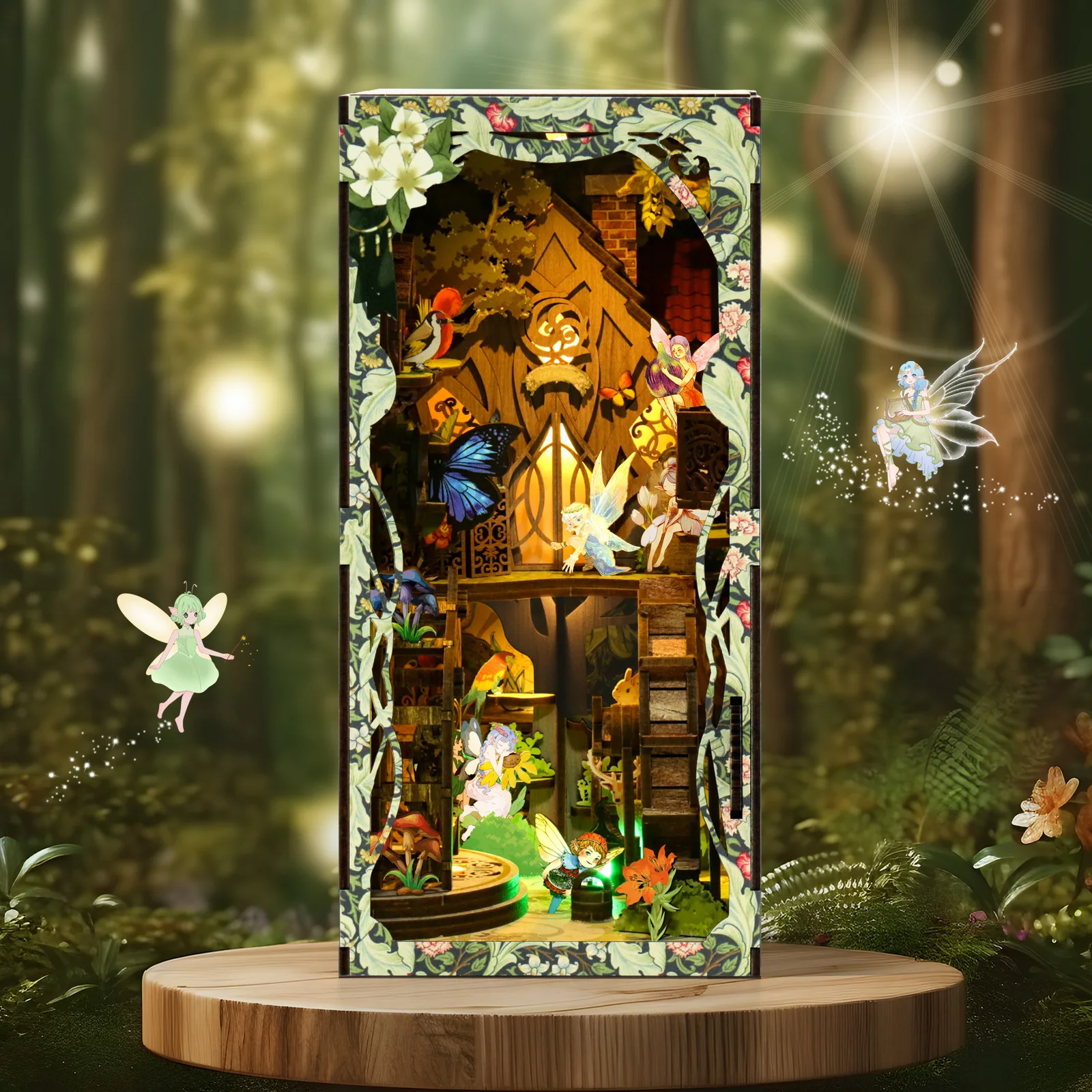 Cool DIY Book Nook Miniature H - Model Kit Wood ulasan dan harga