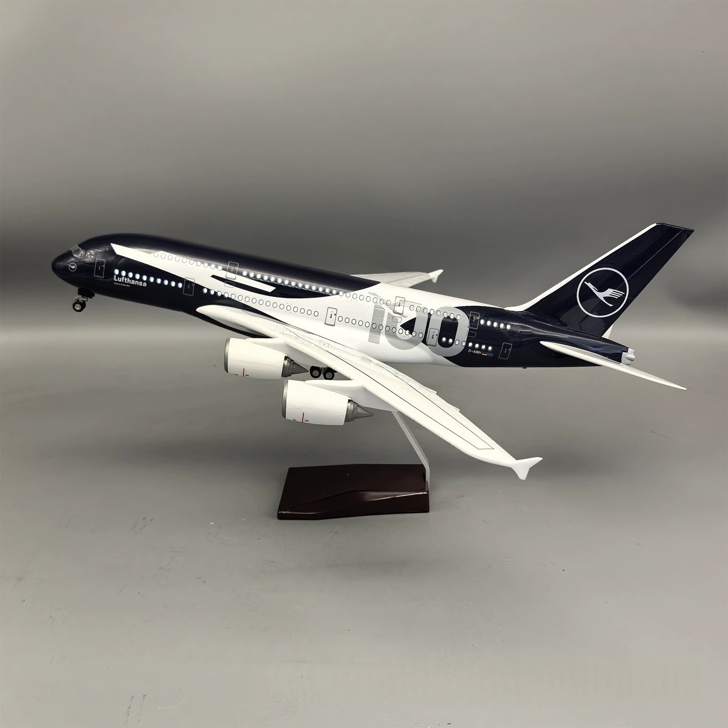 New 45cm Lufthansa A380 100 Ye - Model Kit Plane ulasan dan harga