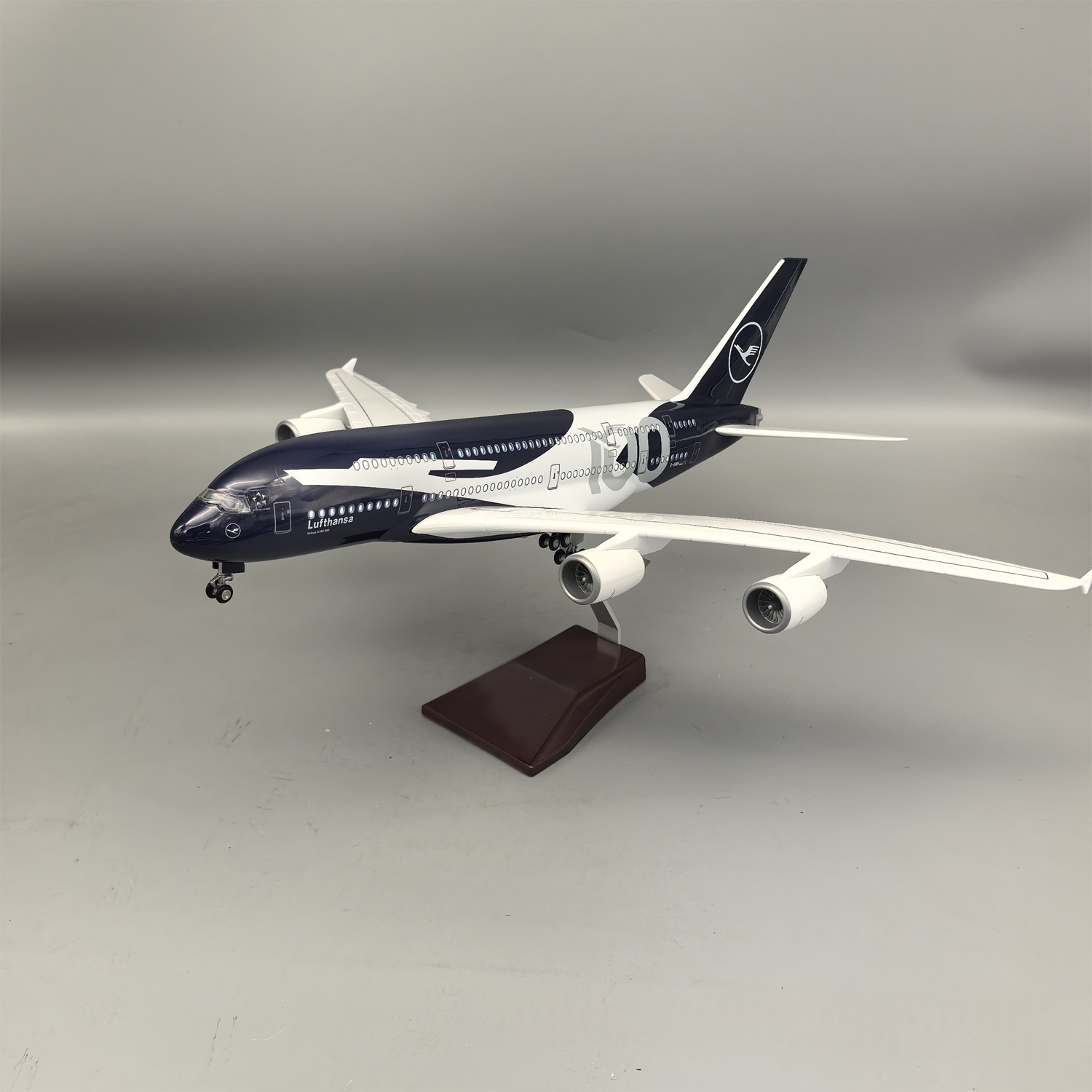 New 45cm Lufthansa A380 100 Ye - Model Kit Plane ulasan dan harga