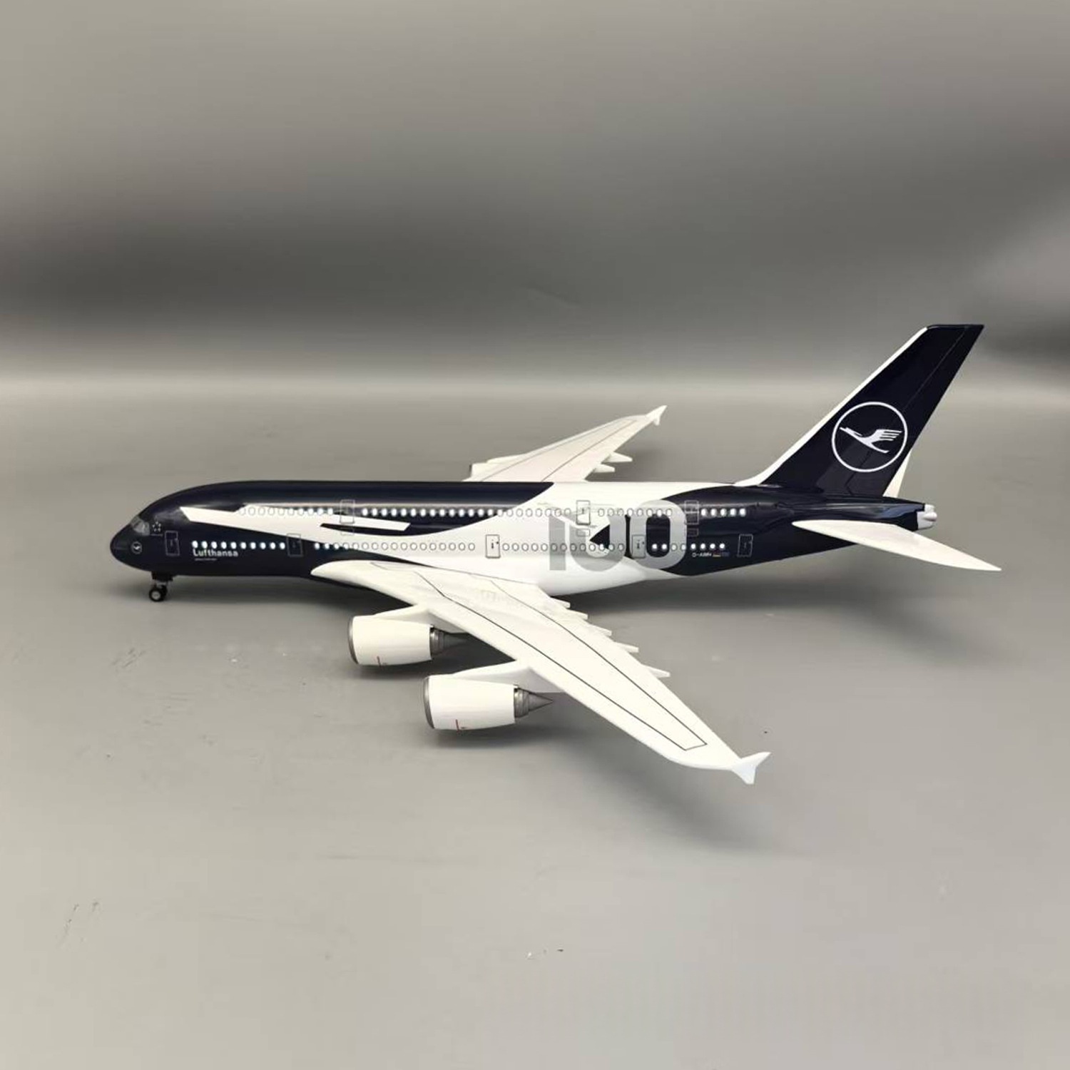 New 45cm Lufthansa A380 100 Ye - Model Kit Plane ulasan dan harga