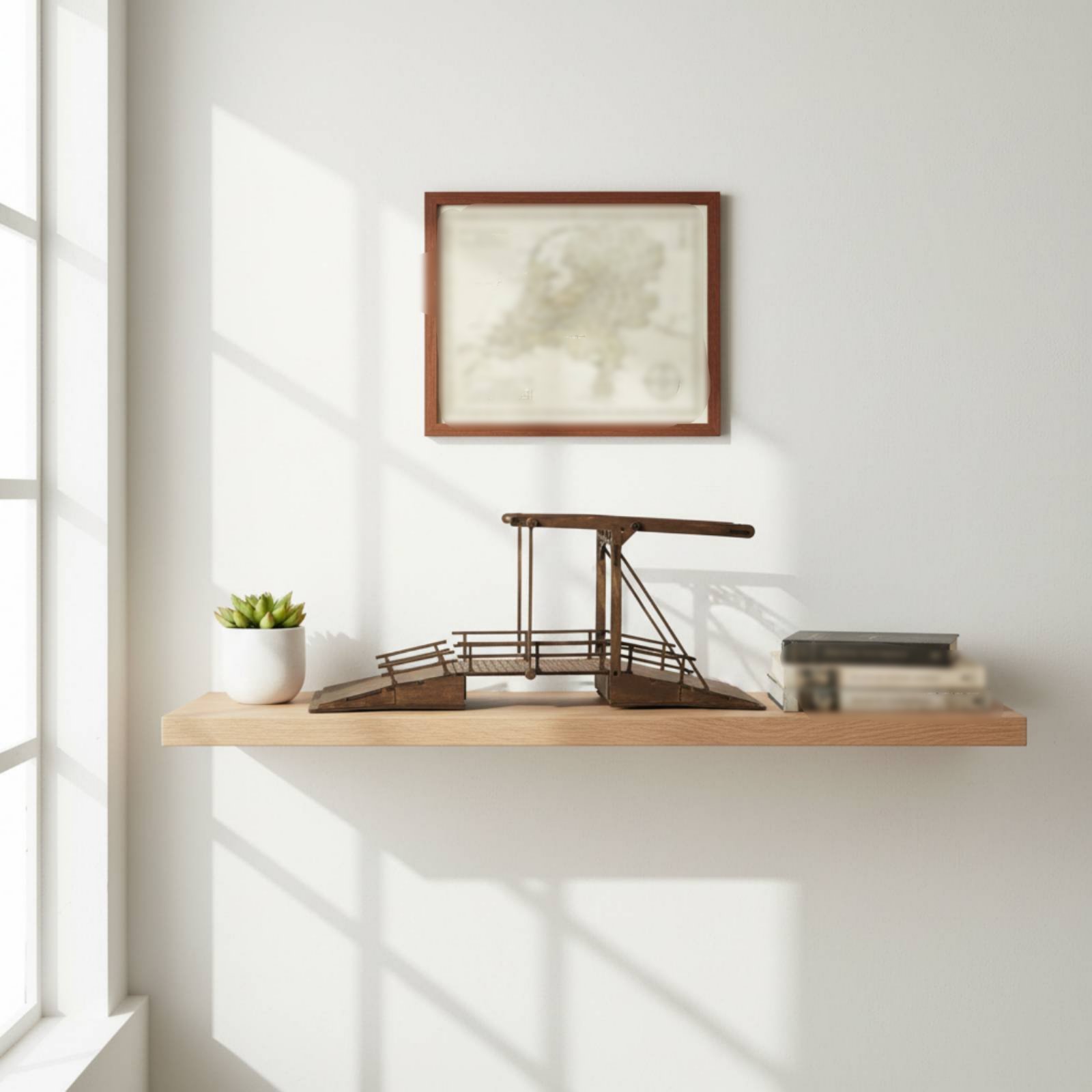 WW2 Display Scene Bridge Handm - Model Kit Wood ulasan dan harga