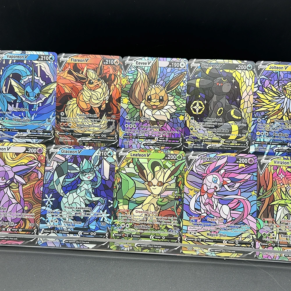 10Pcs/set Diy PTCG Eevee Umbre - Model Kit Anime ulasan dan harga