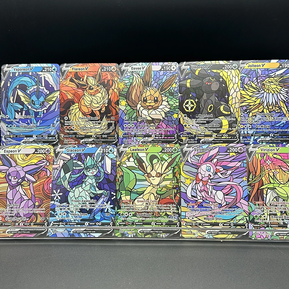 10Pcs/set Diy PTCG Eevee Umbre - Model Kit Anime ulasan dan harga