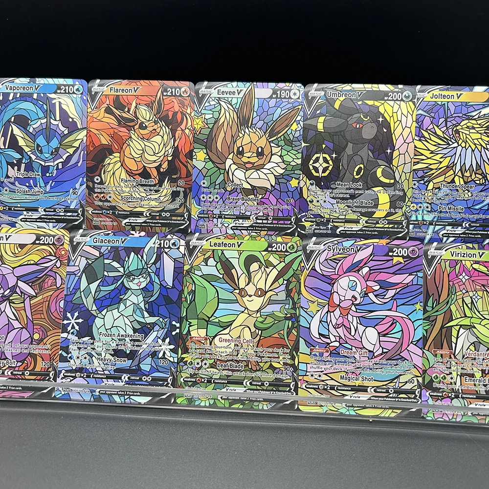10Pcs/set Diy PTCG Eevee Umbre - Model Kit Anime ulasan dan harga