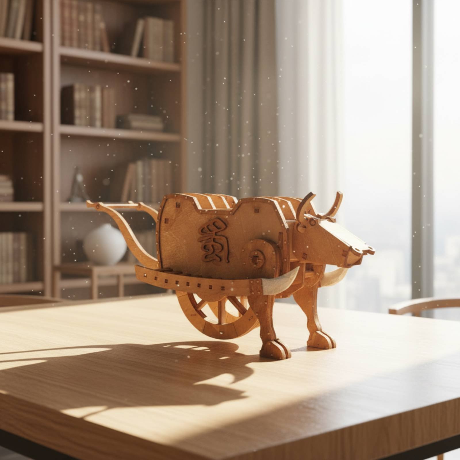 Zhuge Liang Wooden Ox Assembly - Model Kit Wood ulasan dan harga