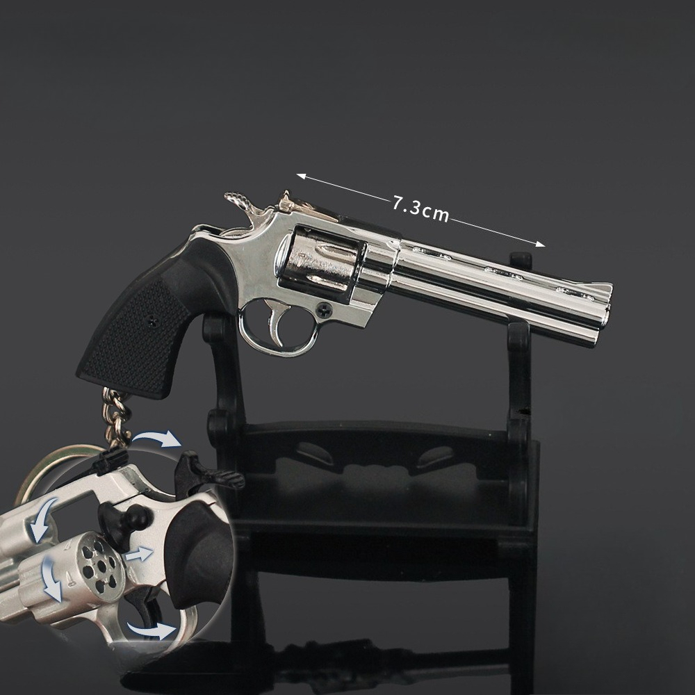 7.3cm/2.87in Mini Alloy Small  - Model Kit Revolver ulasan dan harga