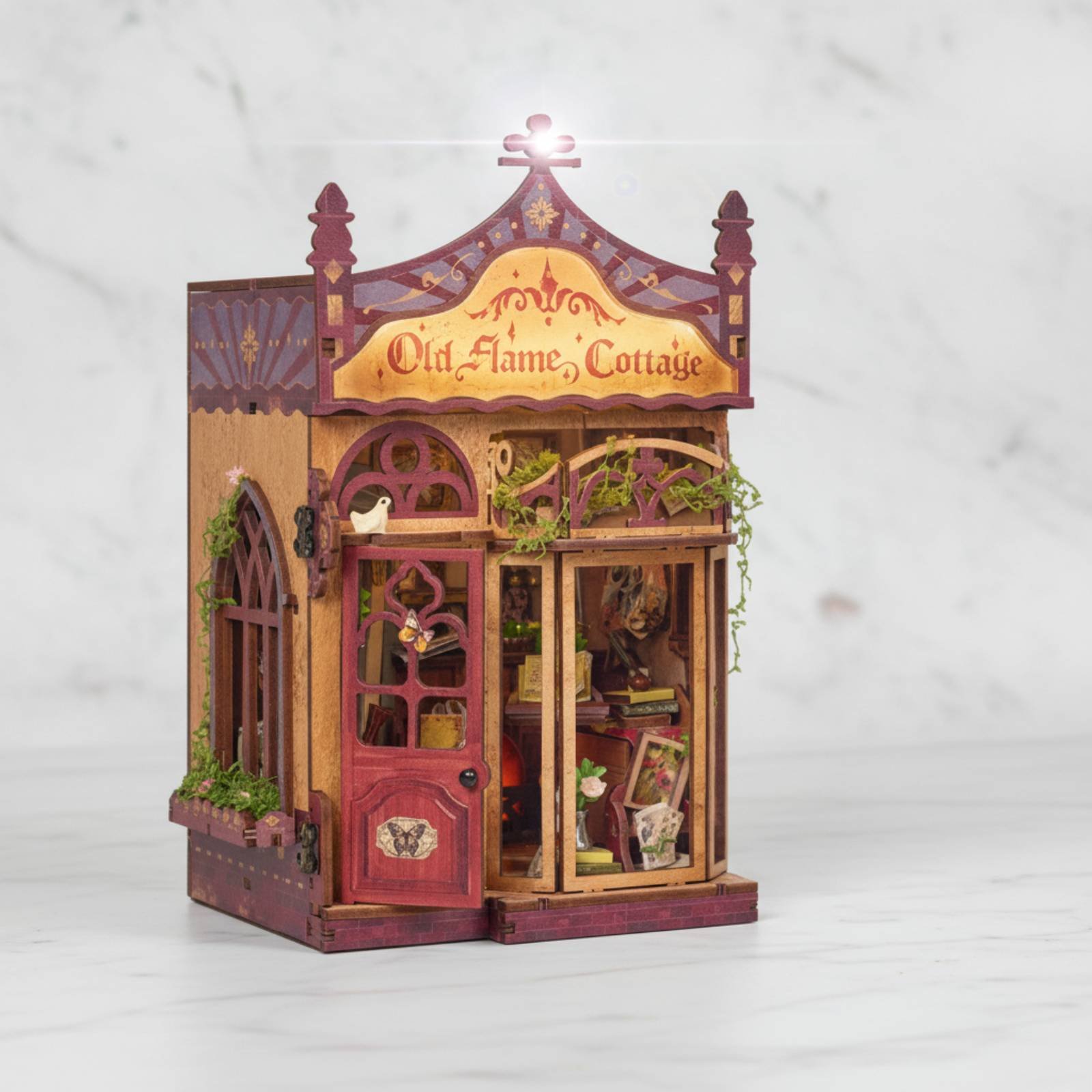 DIY Book Nook Kit Great Gift T - Model Kit Wood ulasan dan harga