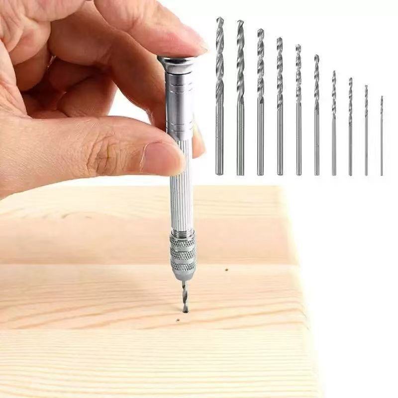 Manual Pin Vise Hand Drill Set - Model Kit Vise ulasan dan harga