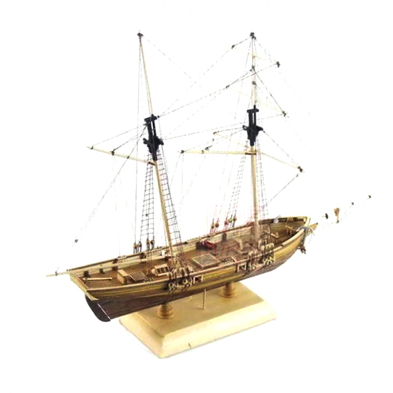 1:70 New Port Wooden Sailing B - Model Kit Yacht ulasan dan harga