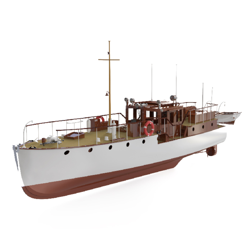Remote Control Boat 880mm 1/18 - Model Kit Yacht ulasan dan harga
