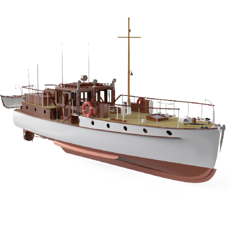Remote Control Boat 880mm 1/18 - Model Kit Yacht ulasan dan harga