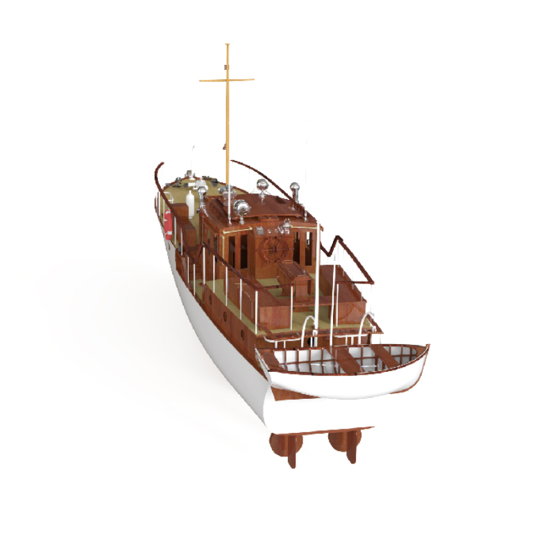 Remote Control Boat 880mm 1/18 - Model Kit Yacht ulasan dan harga