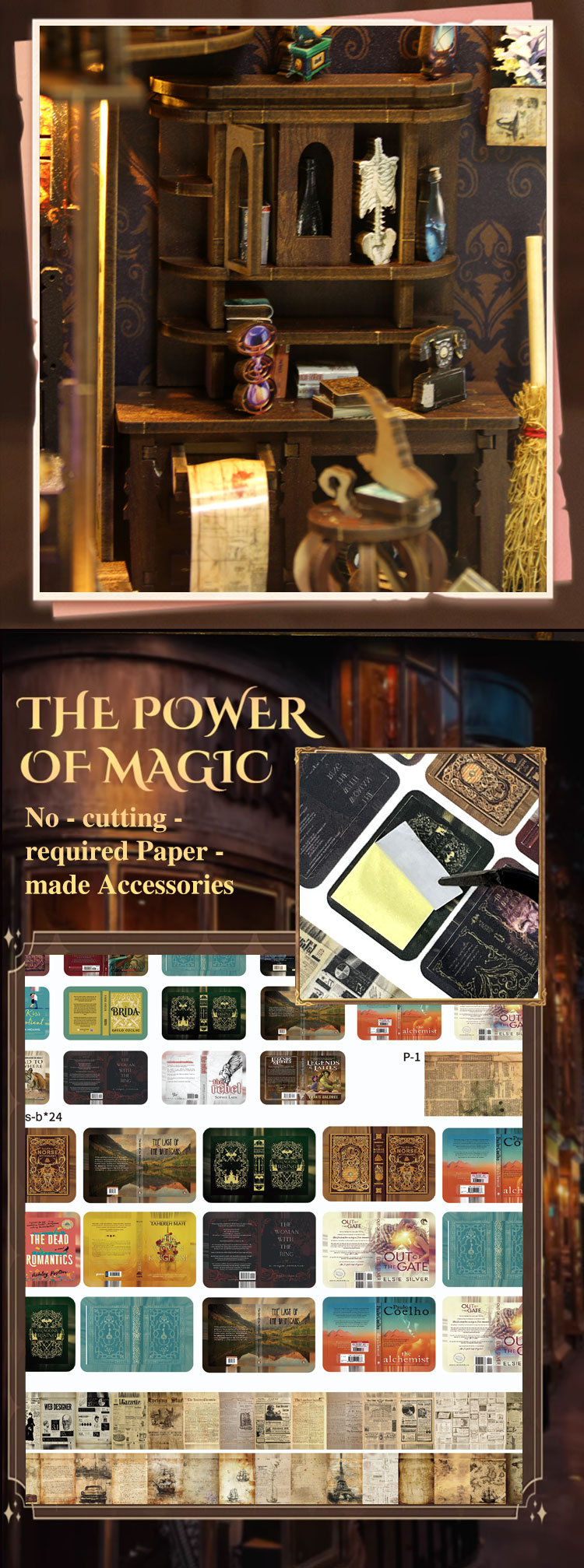 Magic Potion Shop DIY Book Noo - Model Kit Wood ulasan dan harga