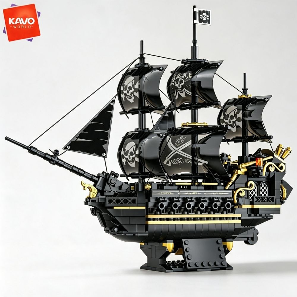 KAVOWORLD 801pcs Black Sail Pi - Model Kit Walmart ulasan dan harga