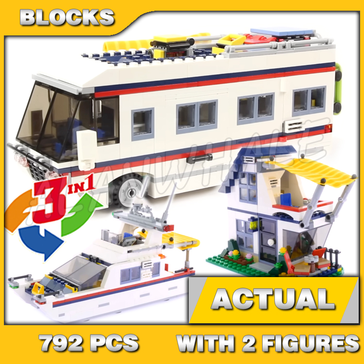 792pcs 3in1 Creative Vacation  - Model Kit Yacht ulasan dan harga