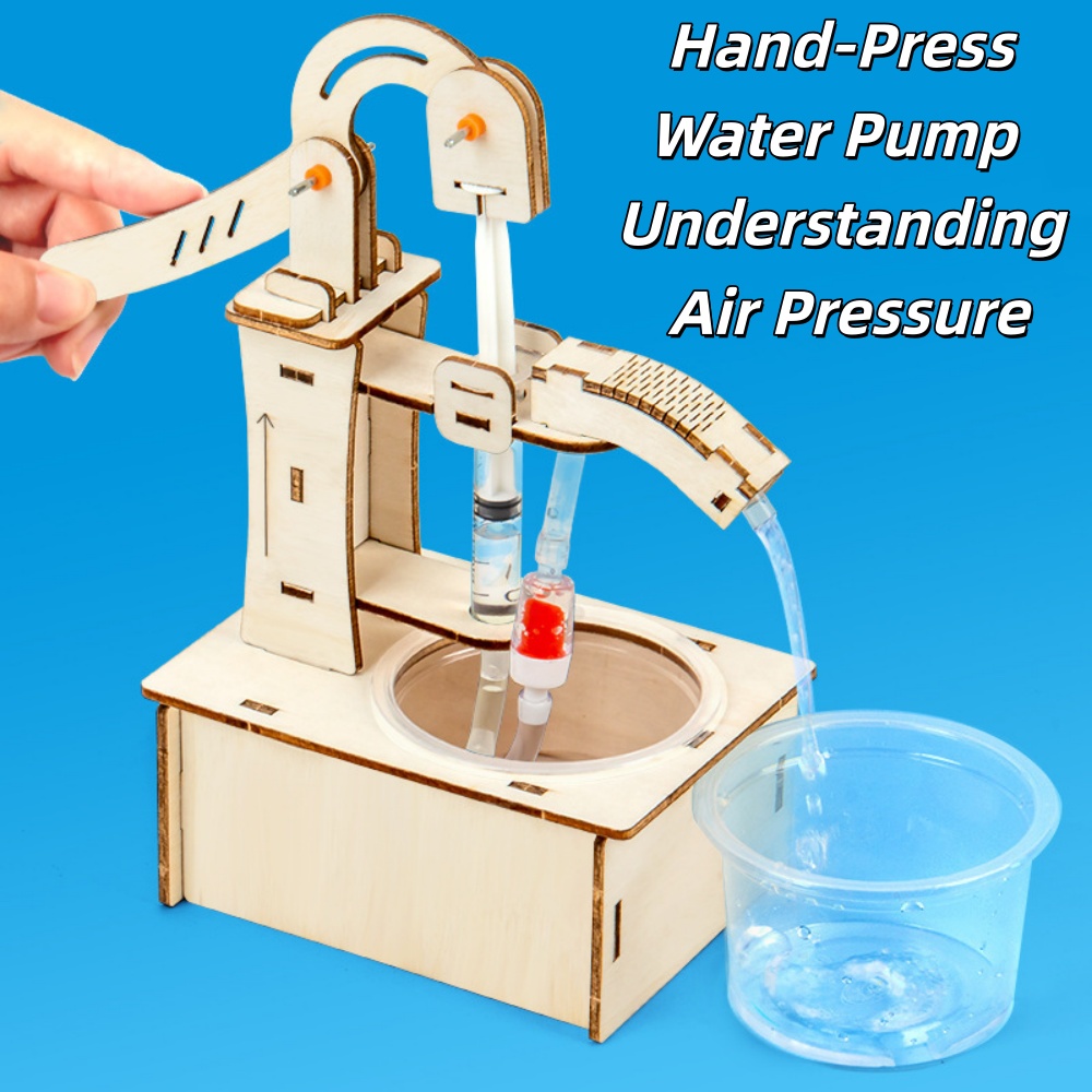Wooden DIY Hand Pump Well Mode - Model Kit Wood ulasan dan harga