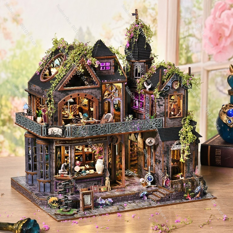 Wooden Miniature House Buildin - Model Kit Wood ulasan dan harga