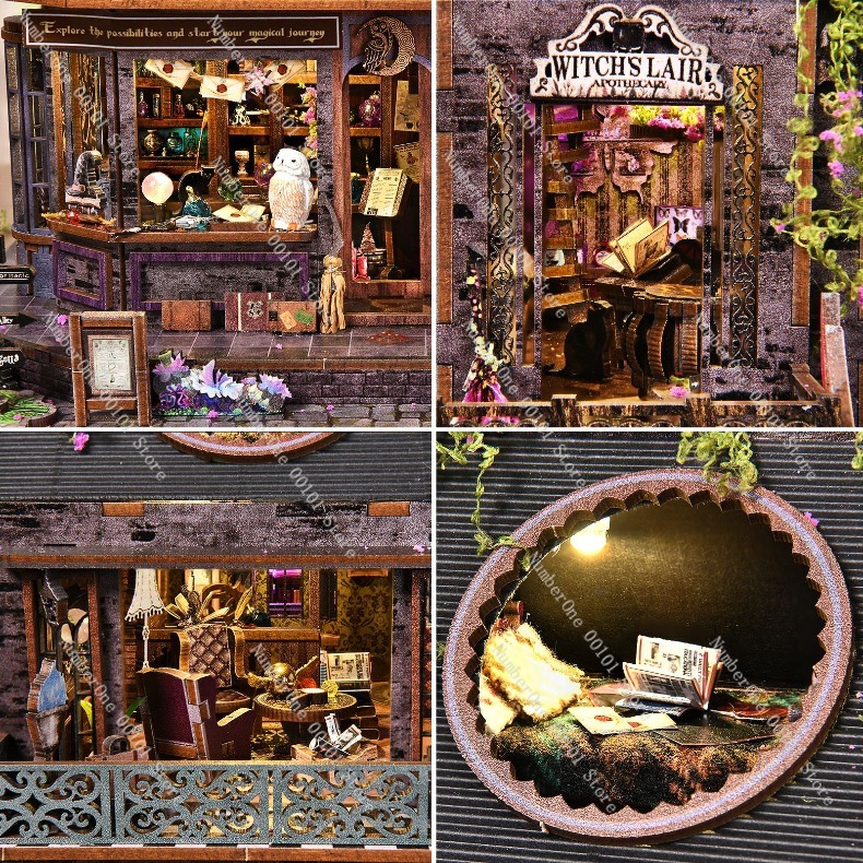 Wooden Miniature House Buildin - Model Kit Wood ulasan dan harga