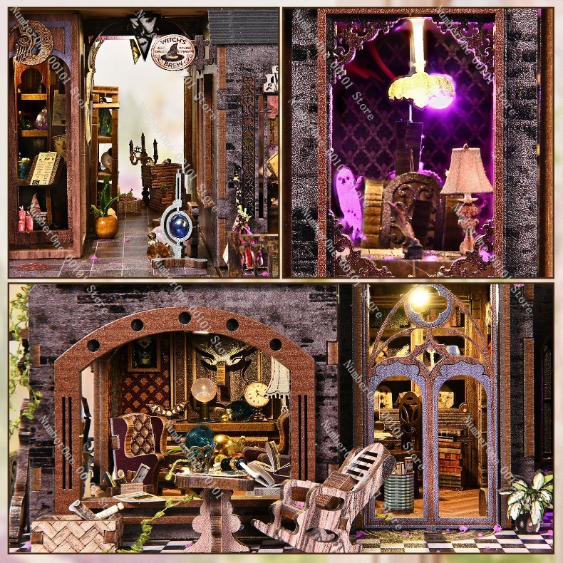 Wooden Miniature House Buildin - Model Kit Wood ulasan dan harga