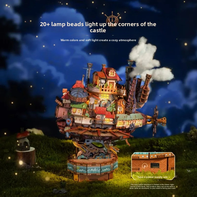 Tonecheer Howl's Moving Castle - Model Kit Wood ulasan dan harga