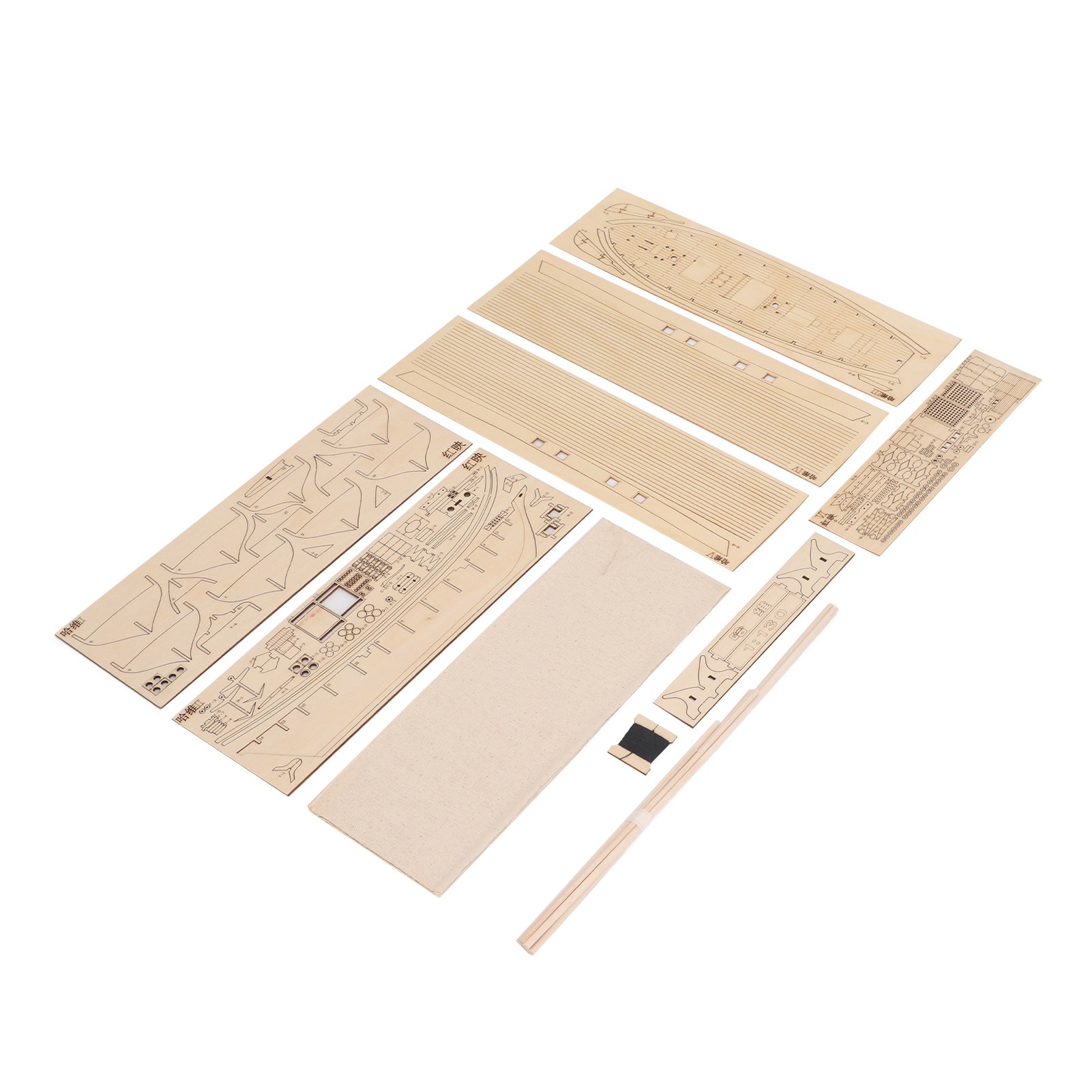 1:130 Wooden Sailboat Kit Inte - Model Kit Wood ulasan dan harga
