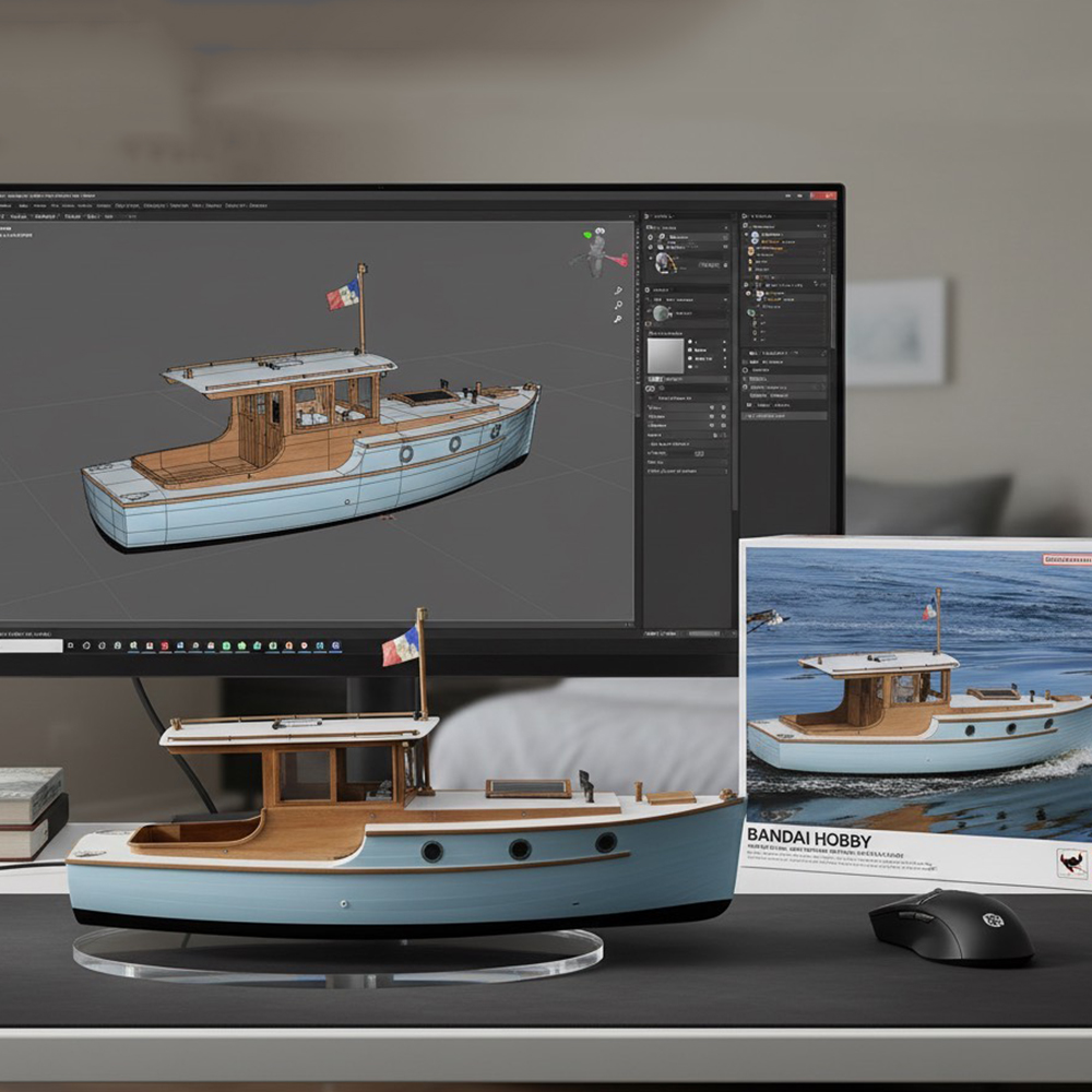 RC Boat 70cm European Classica - Model Kit Yacht ulasan dan harga